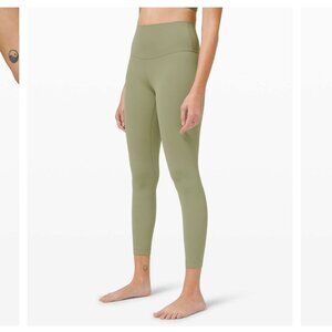 Lululemon Like New Align High Rise Pant 25" in Rosemary Green - Size 20